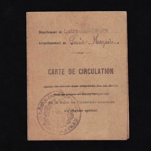 Carte circulation 1917 - de,