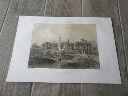 Gravure 1867 calvaire - calvaire, de