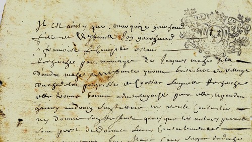 1707 contrat mariage - de,