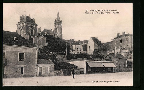 Cpa pontchateau place des - place,